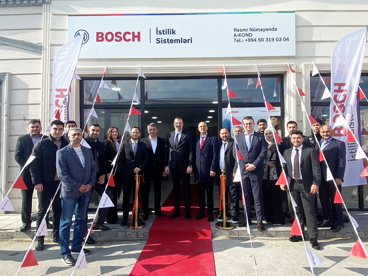 Bosch Home Comfort Group’un Azerbaycan bayisi A-Kond yeni mağazasını açtı