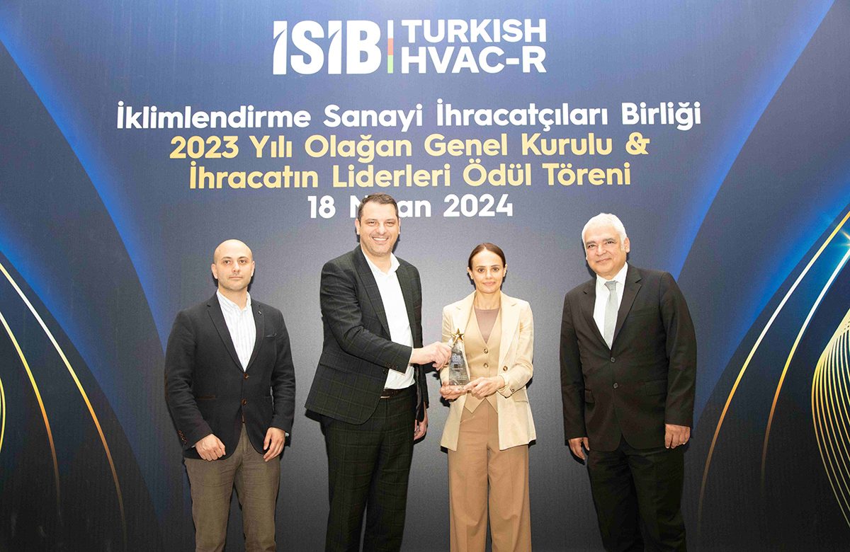 İklimlendirme ve havalandırma sektörünün öncüsü Systemair Türkiye’ye ihracatta başarı ödülü