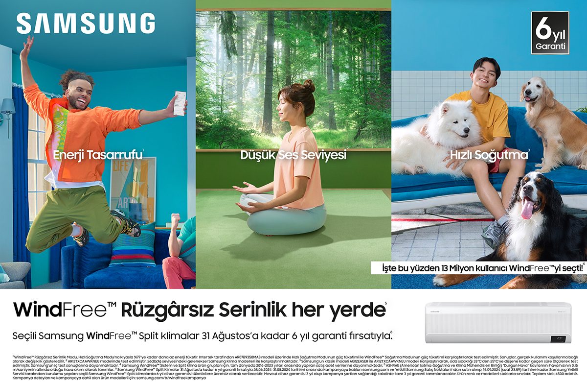 Samsung WindFree™ klimalarda 6 yıl garanti kampanyası başladı