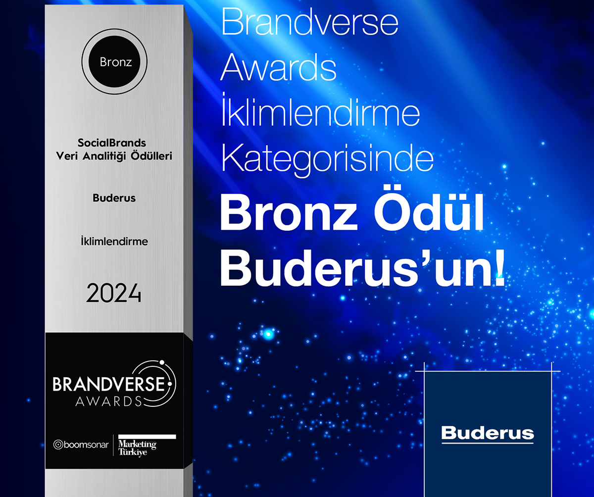 Buderus’un aktif sosyal medya yönetimine Brandverse Awards’tan Bronz ödül geldi