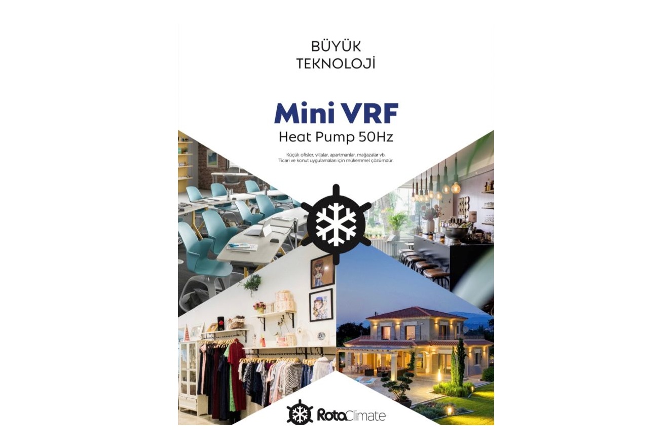 ROTA Mini VRF Klimalar İle 64 İç Üniteyi Tek Bir Kontrol İle Yönetebilirsiniz
